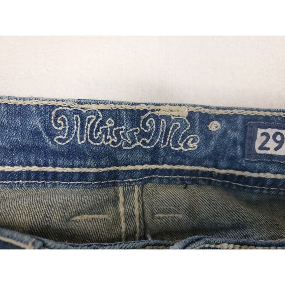 Miss Me Boot Cut angle Cut Rhinestone Size 29 JP 5117 - Picture 8 of 11